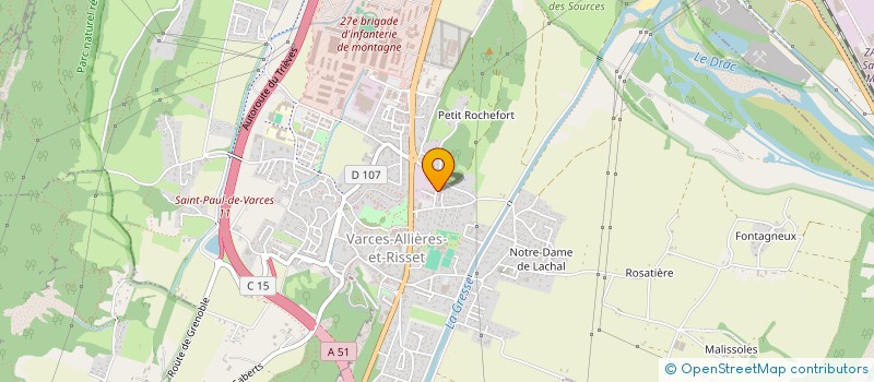 localisation de l'entreprise ARHI à VARCES-ALLIERES-ET-RISSET