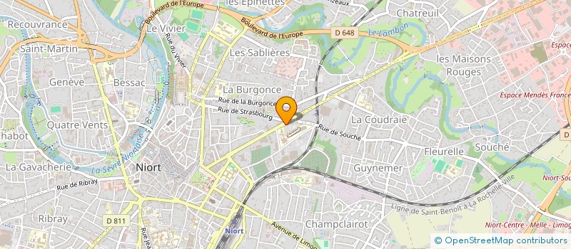 localisation de l'entreprise ARHON CONSEIL  NIORT