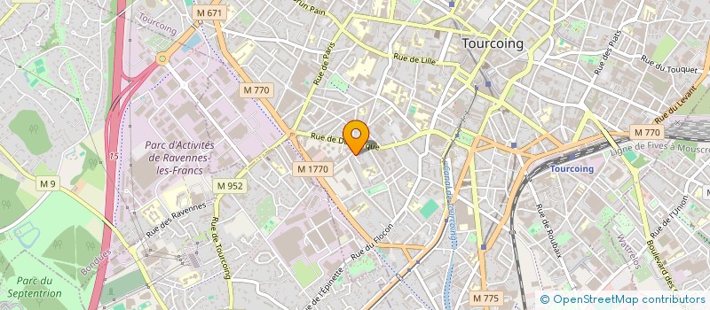 localisation de l'entreprise ARHT  TOURCOING