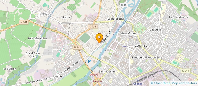 localisation de l'entreprise ARHU AND CO à COGNAC