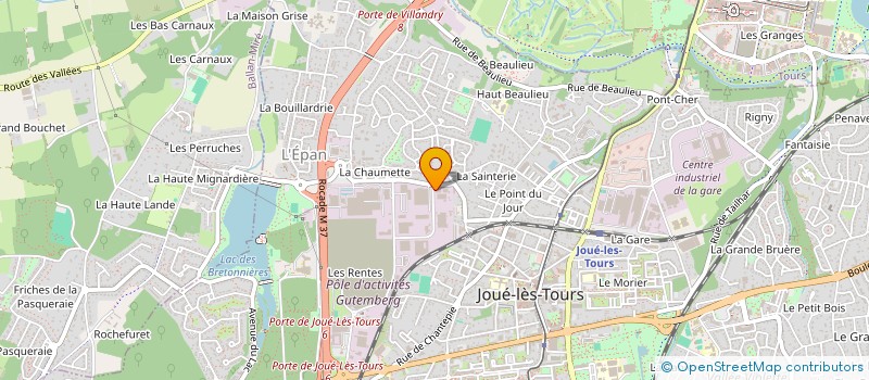 localisation de l'entreprise ARHUERO INTERNATIONAL à JOUE-LES-TOURS