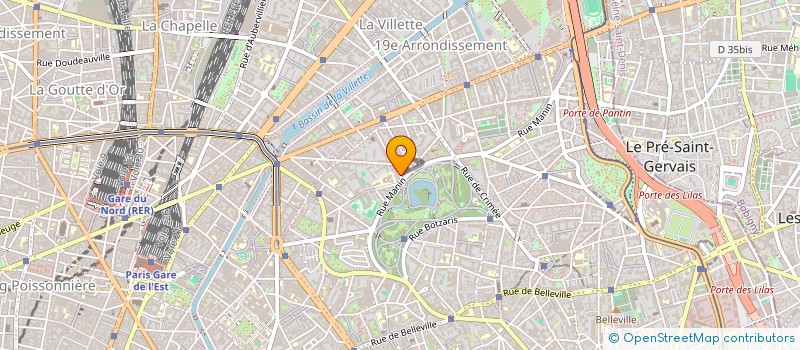 localisation de l'entreprise ARHUMA à PARIS