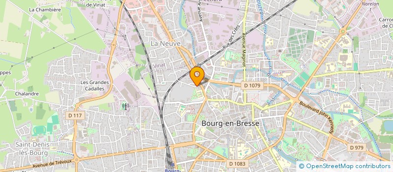 localisation de l'entreprise ARHVFG à BOURG-EN-BRESSE