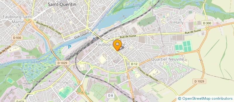 localisation de l'entreprise ARHVI à SAINT-QUENTIN