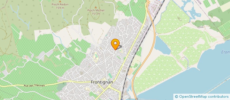 localisation de l'entreprise ARI à FRONTIGNAN