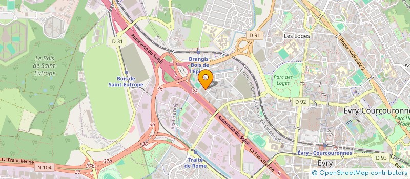 localisation de l'entreprise ARI APPLIC ET ROBOTS INDUSTRIELS à EVRY-COURCOURONNES