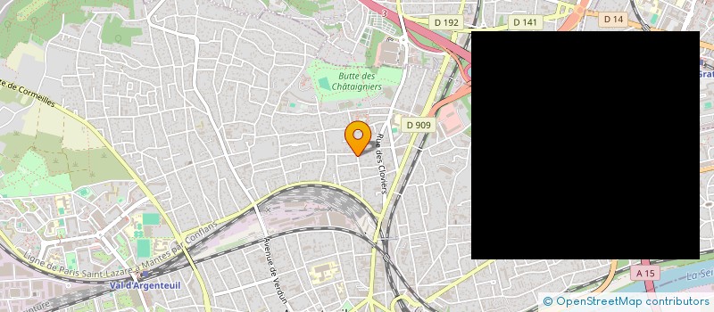 localisation de l'entreprise ARI BATIMENT à ARGENTEUIL