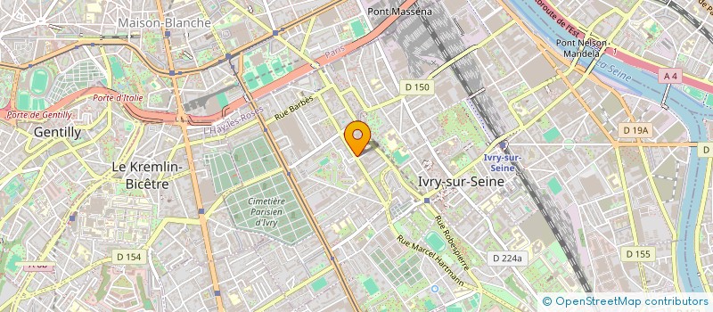 localisation de l'entreprise ARI IMMO à IVRY-SUR-SEINE