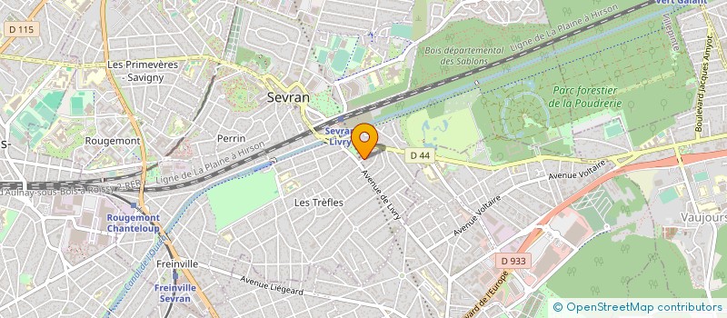 localisation de l'entreprise ARI TRAVAUX BATIMENT à SEVRAN