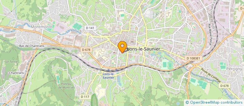 localisation de l'entreprise ARIA à LONS-LE-SAUNIER