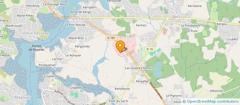 localisation de l'entreprise ARIA  BELZ