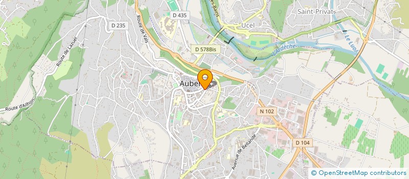 localisation de l'entreprise ARIA à AUBENAS