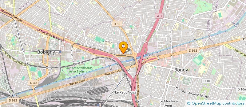 localisation de l'entreprise ARIA  BOBIGNY