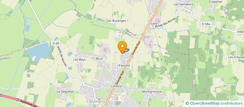 localisation de l'entreprise ARIA  FEILLENS