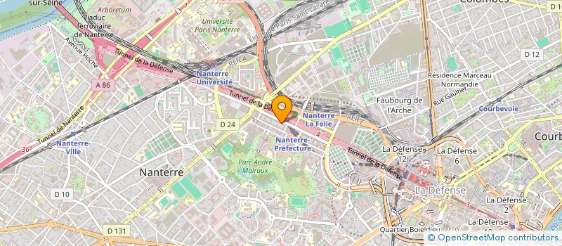 localisation de l'entreprise ARIA  NANTERRE