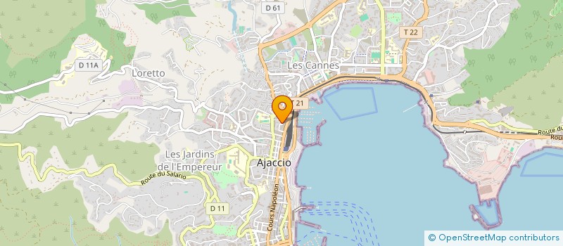 localisation de l'entreprise ARIA DI MARE à BASTIA