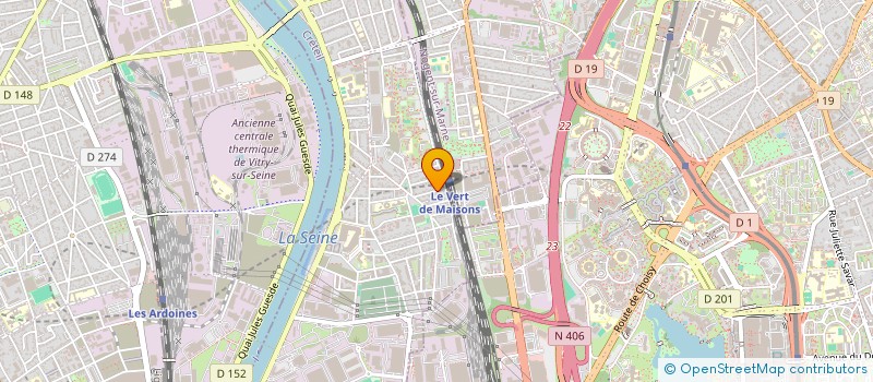 localisation de l'entreprise ARIA DIAGNOSTICS  ALFORTVILLE