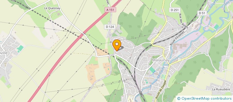 localisation de l'entreprise ARIA DOG'S LOISIRS ET COACHING CANIN  MALAUNAY