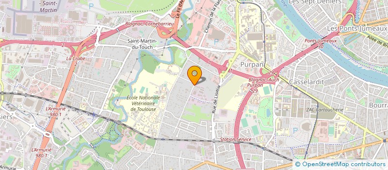 localisation de l'entreprise ARIA ENERGIE DEVELOPPEMENT ENVIRONNEMENT à TOULOUSE
