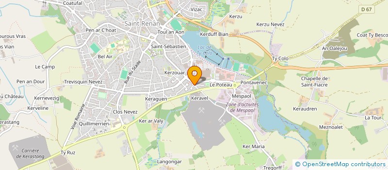localisation de l'entreprise ARIA-ENERGIES à SAINT-RENAN