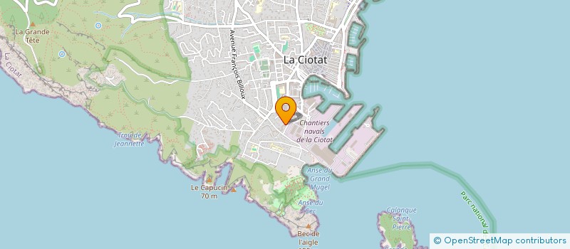 localisation de l'entreprise ARIA EVENTS  LA CIOTAT