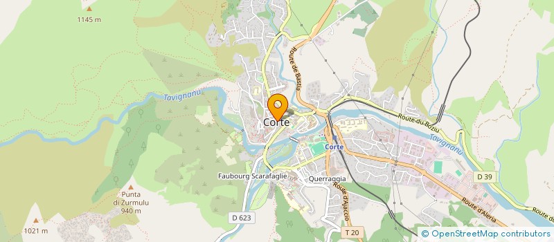 localisation de l'entreprise ARIA FF à CORTE