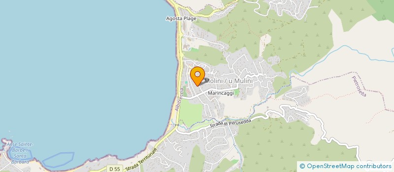 localisation de l'entreprise ARIA FRESCA  ALBITRECCIA