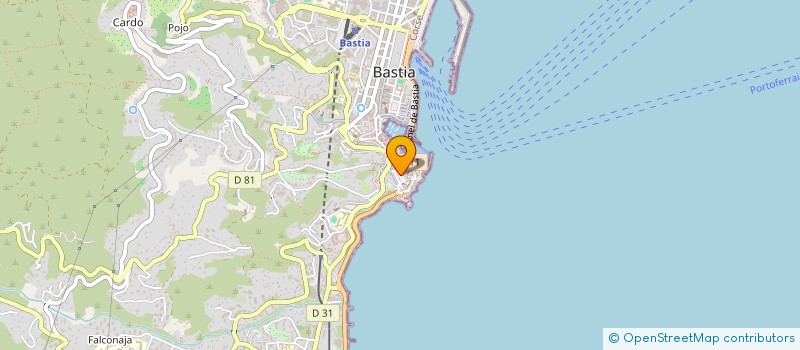 localisation de l'entreprise ARIA LIRICA à BASTIA