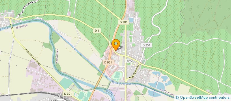 localisation de l'entreprise ARIA PACKAGING à EPERNAY