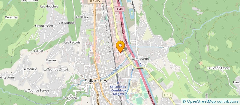 localisation de l'entreprise ARIA PROJETS à SALLANCHES