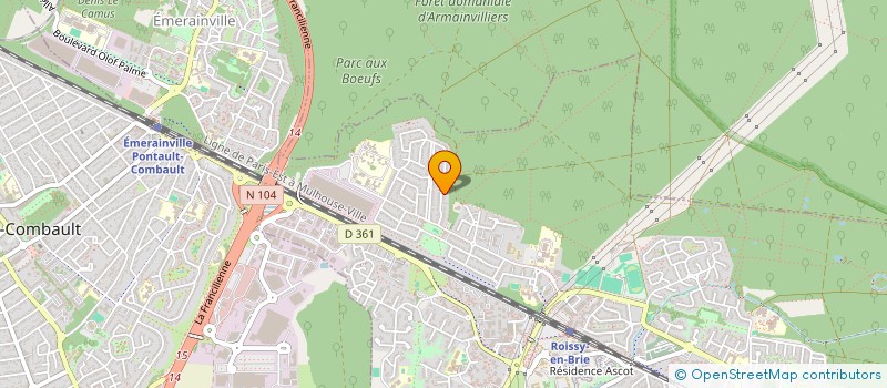 localisation de l'entreprise ARIA SERENA  ROISSY-EN-BRIE