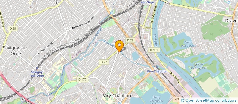 localisation de l'entreprise ARIA-SERVICES à VIRY-CHATILLON