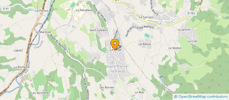 localisation de l'entreprise ARIA SERVICES à SAINT-PIERRE-LA-PALUD
