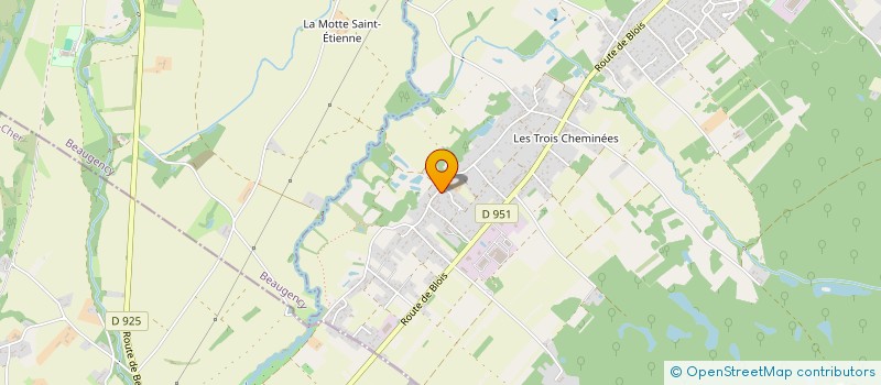 localisation de l'entreprise ARIA TECHNICS à LAILLY-EN-VAL
