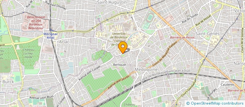 localisation de l'entreprise ARIAA FORMATION à BORDEAUX