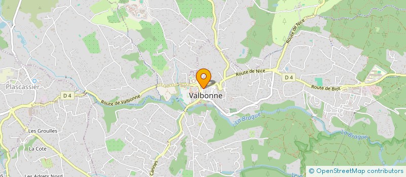 localisation de l'entreprise ARIADNE'SSENTEURS  VALBONNE