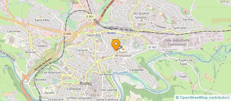 localisation de l'entreprise ARIAK DISTRIBUTION à RODEZ