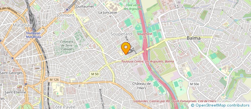 localisation de l'entreprise ARIAKE 7 à TOULOUSE