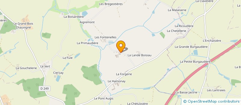localisation de l'entreprise ARIAL LA TREVELIERE à BEAUPREAU-EN-MAUGES