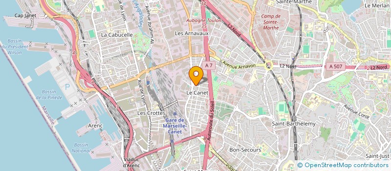 localisation de l'entreprise ARIAN'EUROPEAN SERVICES à MARSEILLE