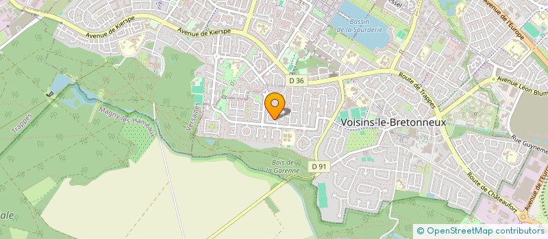 localisation de l'entreprise ARIAN TRANSPORT à VOISINS-LE-BRETONNEUX