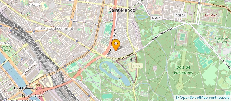 localisation de l'entreprise ARIANA 5  SAINT-MANDE