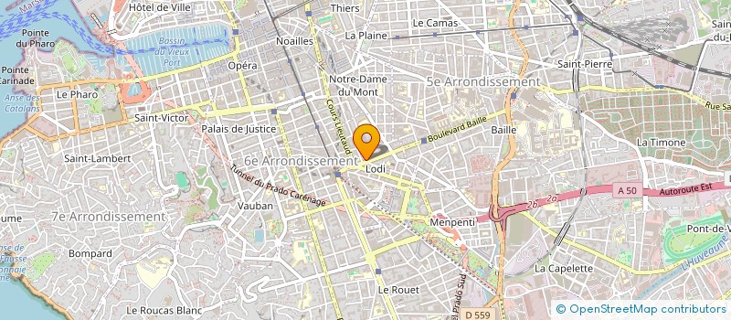 localisation de l'entreprise ARIANA à MARSEILLE