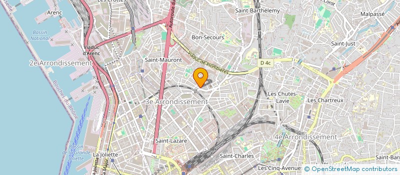 localisation de l'entreprise ARIANA FACADE  MARSEILLE