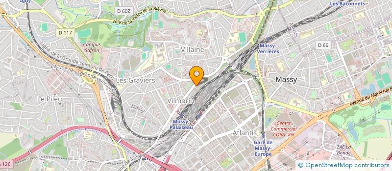 localisation de l'entreprise ARIANCE BTP à MASSY