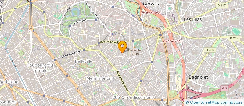 localisation de l'entreprise ARIANE  PARIS