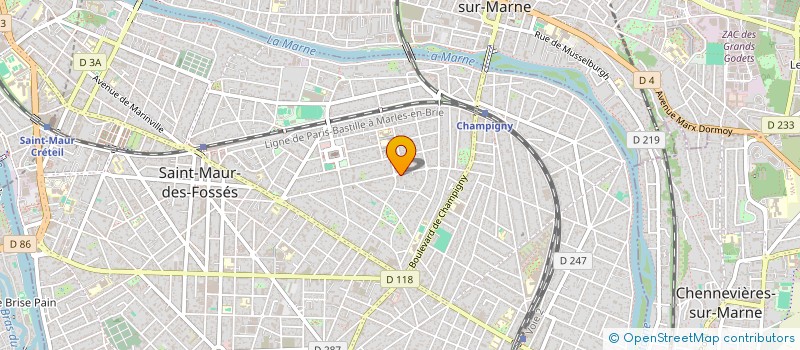 localisation de l'entreprise ARIANE  SAINT-MAUR-DES-FOSSES