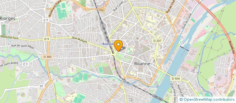 localisation de l'entreprise ARIANE à ROANNE