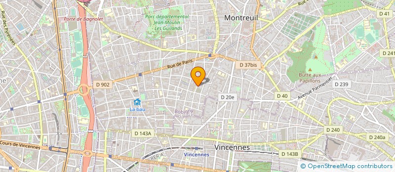 localisation de l'entreprise ARIANE à MONTREUIL
