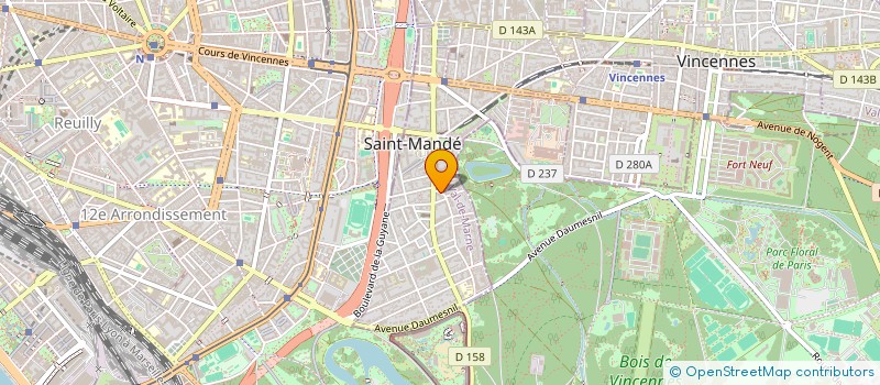 localisation de l'entreprise ARIANE à SAINT-MANDE